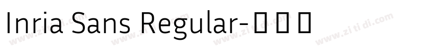 Inria Sans Regular字体转换